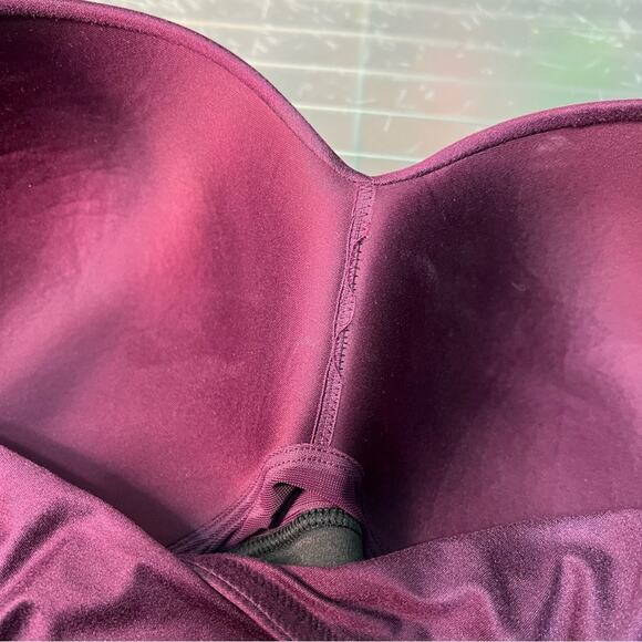 Cacique 38H Lane Bryant Lounge Bra Purple Pink Wireless Bra - Picture 7 of 8
